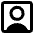 User Square Single Icon from Core Remix Set