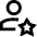 User Star Favorite Artist Icon from Sharp Line Set