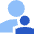 User Supervisor Account Icon from Sharp Flat Set