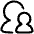 User Supervisor Account Icon from Plump Line Set