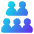 User Team Group Member Icon from Core Gradient Set