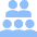 User Team Group Member Icon from Sharp Flat Set