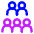 User Team Group Member Icon from Core Neon Set