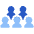 User Team Group Member Icon from Plump Flat Set