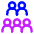User Team Group Member Icon from Core Neon Set