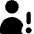User Warning Icon from Micro Solid Set