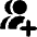 Users Group Add Icon from Core Solid Set