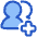 Users Group Add Icon from Plump Duo Set