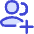 Users Group Add Icon from Flex Duo Set