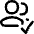 Users Group Check Icon from Flex Line Set