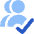 Users Group Check Icon from Core Flat Set
