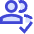 Users Group Check Icon from Sharp Duo Set