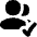 Users Group Check Icon from Flex Solid Set