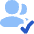 Users Group Check Icon from Flex Flat Set