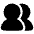 Users Group Solo Icon from Plump Solid Set