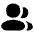 Users Group Solo Icon from Flex Solid Set