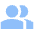 Users Group Solo Icon from Sharp Flat Set
