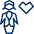 Business Female Heart Icon from Cyber Line - Free Set