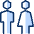 Toilet Sign Icon from Cyber Duotone - Free Set