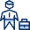 Business Male Briefcase Icon from Cyber Duotone Set