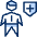 Business Male Health Sheild Icon from Cyber Duotone Set