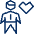 Business Male Heart Icon from Cyber Line Set