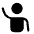 User Hand Up Icon from Solar Bold Set