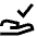 Check Approval Delegation Icon from Sharp Line Set