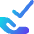 Check Approval Delegation Icon from Core Gradient Set