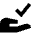 Check Approval Delegation Icon from Sharp Solid Set