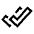 Check Double Thick icon - Free transparent PNG, SVG. No sign up needed.