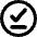 Check Download Done Circle Offline Icon from Core Remix Set
