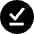 Check Download Done Circle Offline Icon from Sharp Solid Set