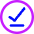 Check Download Done Circle Offline Icon from Core Neon Set