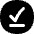 Check Download Done Circle Offline Icon from Flex Solid Set