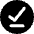 Check Download Done Circle Offline Icon from Core Solid Set