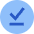 Check Download Done Circle Offline Icon from Sharp Flat Set