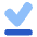 Check Download Done Offline Icon from Plump Flat Set