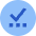 Check Preliminary Steps Circle Icon from Sharp Flat Set