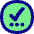 Check Preliminary Steps Circle Icon from Flex Pop Set
