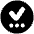 Check Preliminary Steps Circle Icon from Plump Solid Set