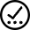 Check Preliminary Steps Circle Icon from Core Line Set