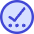 Check Preliminary Steps Circle Icon from Core Duo Set