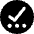 Check Preliminary Steps Circle Icon from Core Solid Set