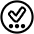 Check Preliminary Steps Circle Icon from Plump Line Set