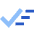 Check Sweep Clear Content Icon from Sharp Flat Set