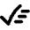 Check Sweep Clear Content Icon from Flex Solid Set