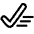 Check Sweep Clear Content Icon from Plump Line Set