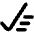 Check Sweep Clear Content Icon from Core Solid Set
