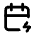 Calendar Bolt Icon from Tabler Line Set